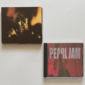 Pearl Jam - Ten (CD, 1991) & Riot Act (CD, 2002) Epic Records